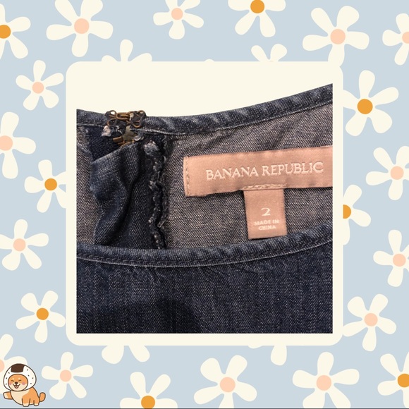 Banana Republic Chambray Denim A-Line Dress - Picture 5 of 8